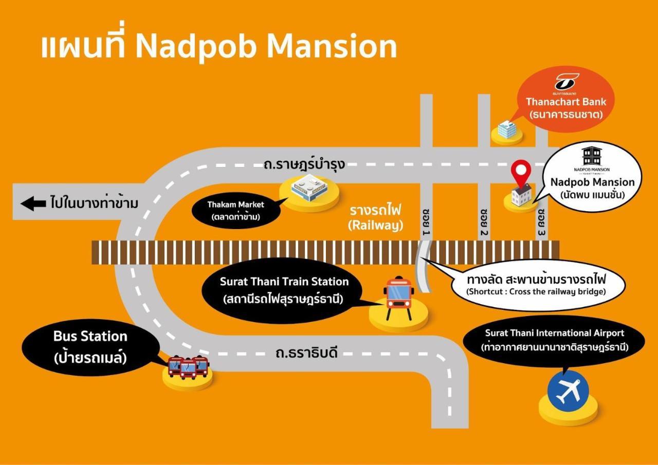 ホテル Nadpob Mansion スラート・ターニー エクステリア 写真